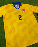 Colombia, Men's Retro Soccer Jersey, 1994, Escobar (Gold)