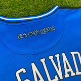 El Salvador, Men's Retro Soccer Jersey, Germany 90 Blue
