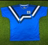 El Salvador, Men's Retro Soccer Jersey, Germany 90 Blue