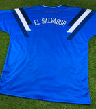 El Salvador, Men's Retro Soccer Jersey, Germany 90 Blue