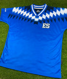 El Salvador, Men's Retro Soccer Jersey, Germany 94 Blue
