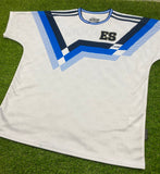 El Salvador, Men's Retro Soccer Jersey, Germany 90 White