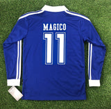 El Salvador, Men's Retro Soccer Jersey, 1982 LS Blue