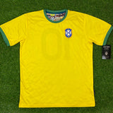 Brasil, Men's Retro Soccer Jersey, 1970, Pele #10