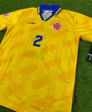 Colombia, Men's Retro Soccer Jersey, 1994, Escobar (Gold)