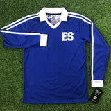 El Salvador, Men's Retro Soccer Jersey, 1982 LS Blue