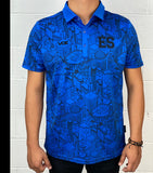 VOE El Salvador, Men's Short Sleeve Polo Jersey, City - Blue