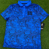 VOE El Salvador, Men's Short Sleeve Polo Jersey, City - Blue