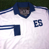 El Salvador, Men's Retro Soccer Jersey, 1982 LS White