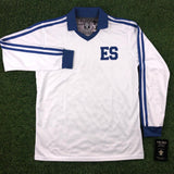 El Salvador, Men's Retro Soccer Jersey, 1982 LS White
