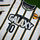 LA Galaxy, Mens Retro Soccer Jersey, 1998, Cienfuegos #10 (White)