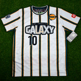 LA Galaxy, Mens Retro Soccer Jersey, 1998, Cienfuegos #10 (White)