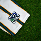 LA Galaxy, Mens Retro Soccer Jersey, 1998, Cienfuegos #10 (White)