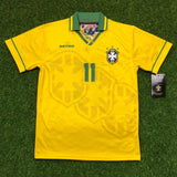 Brasil, Men's Retro Soccer Jersey, 1994, Romario #11