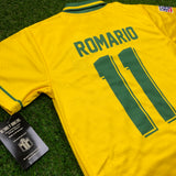 Brasil, Men's Retro Soccer Jersey, 1994, Romario #11