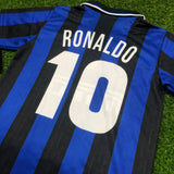 Inter de Milan, Men´s Retro Soccer Jersey, 1999 Ronaldo #10