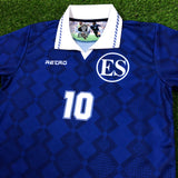El Salvador, Men's Retro Soccer Jersey, 1993 Blue