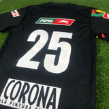 CD FAS, Men's Retro Soccer Jersey, 2005 Pilsener, "Manotas" Castro