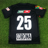 CD FAS, Men's Retro Soccer Jersey, 2005 Pilsener, "Manotas" Castro
