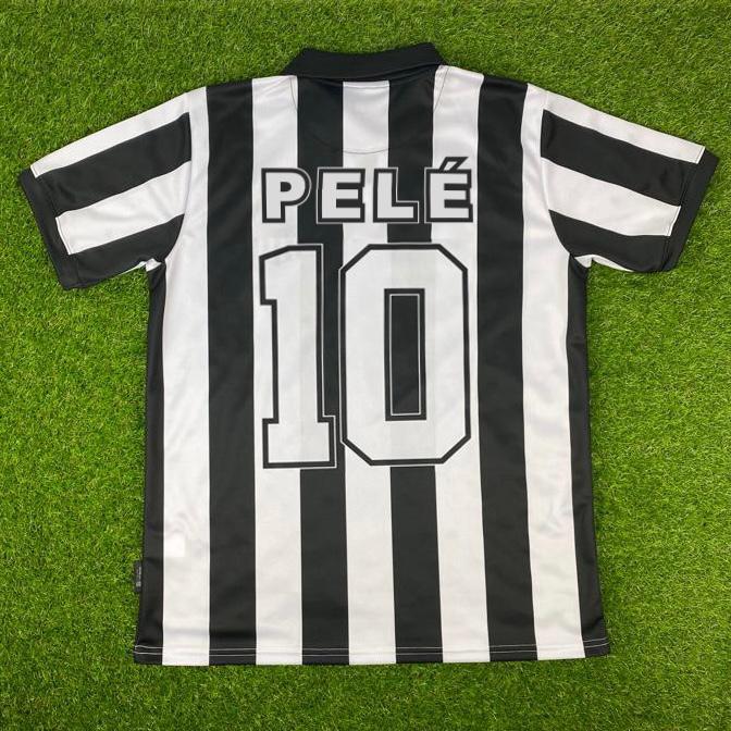 Maillot De Football Rétro Pelé NY Cosmos N°10 - Camiseta Blanche à Manches Courtes JL Sport, Taille Adulte