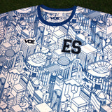 VOE El Salvador, Men's Short Sleeve Jersey, City - White/Blue