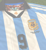 Argentina, Men's Retro Soccer Jersey, 1998, Batistuta #9