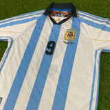 Argentina, Men's Retro Soccer Jersey, 1998, Batistuta #9