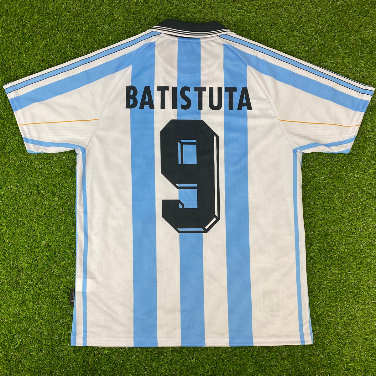 Argentina, Men's Retro Soccer Jersey, 1998, Batistuta 9 nostalgiacf