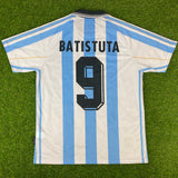 Argentina, Men's Retro Soccer Jersey, 1998, Batistuta #9