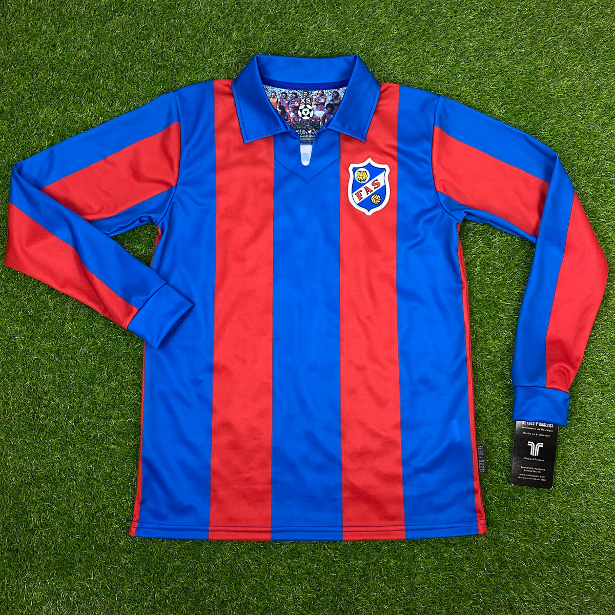 CD FAS, Men's Retro Soccer Jersey, 1976, David Cabrera 12