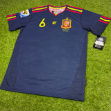España , Men's Retro Soccer Jersey, 2010 (Azul Navy)