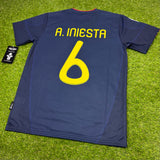 España , Men's Retro Soccer Jersey, 2010 (Azul Navy)