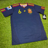 España , Men's Retro Soccer Jersey, 2010 (Azul Navy)
