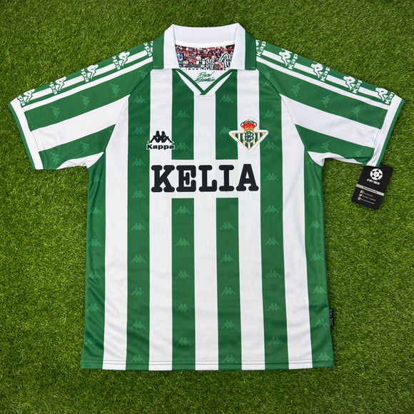 Real Betis Balompie, Men's Retro Soccer Jersey, 1996-1997
