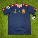 España , Men's Retro Soccer Jersey, 2010 (Azul Navy)