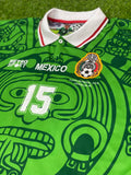 Mexico, Men´s Retro Soccer Jersey, 1998 Luis Hernandez #15