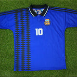 Argentina, Men's Retro Soccer Jersey, 1994, Maradona #10 (Visita)