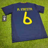 España , Men's Retro Soccer Jersey, 2010 (Azul Navy)