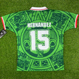 Mexico, Men´s Retro Soccer Jersey, 1998 Luis Hernandez #15