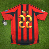 AC Milan, Men's Retro Soccer Jersey, 2004, Kaka #22