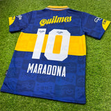 CA Boca Juniors, Men's Retro Soccer Jersey, 1995, Parmalat Maradona #10