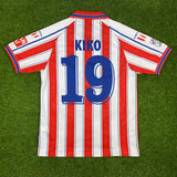 Atletico de Madrid, Men's Retro Soccer Jersey, 1996, Kiko Narvaez #19