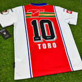 LA Firpo Mens Retro Soccer Jersey, 1998 Pepsi, Raul Toro #10