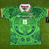 Mexico, Men´s Retro Soccer Jersey, 1998 Luis Hernandez #15