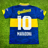CA Boca Juniors, Men's Retro Soccer Jersey, 1995, Parmalat Maradona #10