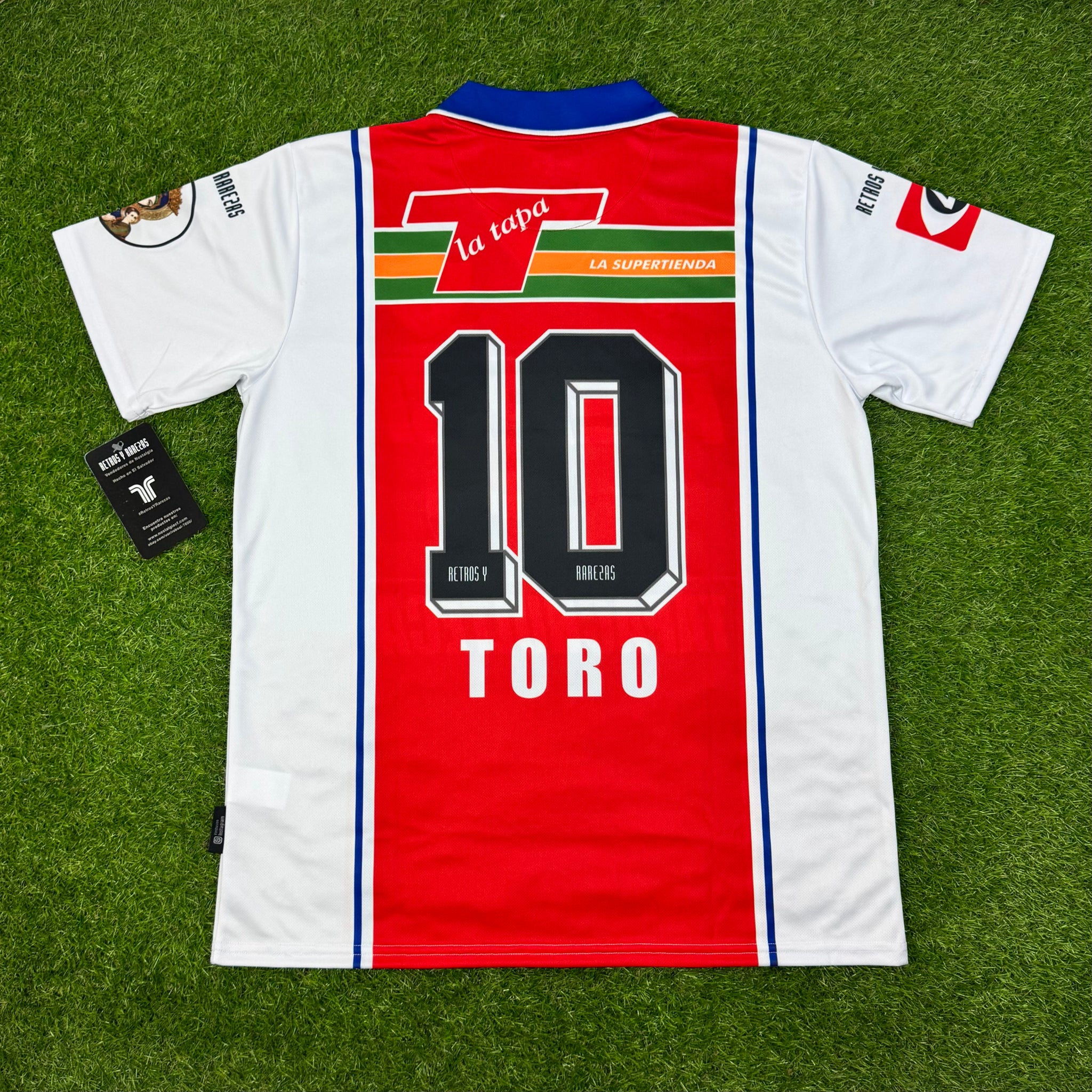 thumbnail image 2 of LA FIRPO El Salvador Soccer Jersey - 1998 Retro DIAZ ARCE White Shirt For Men 2 of 4