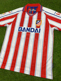 Atletico de Madrid, Men's Retro Soccer Jersey, 1996, Kiko Narvaez #19