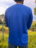 El Salvador, Men's Retro Soccer Jersey, 1982 LS Blue