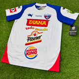 LA Firpo Mens Retro Soccer Jersey, Campeonato 2013 (Diana, Burger King)