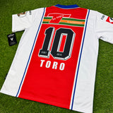 LA Firpo Mens Retro Soccer Jersey, 1998 Pepsi, Raul Toro #10